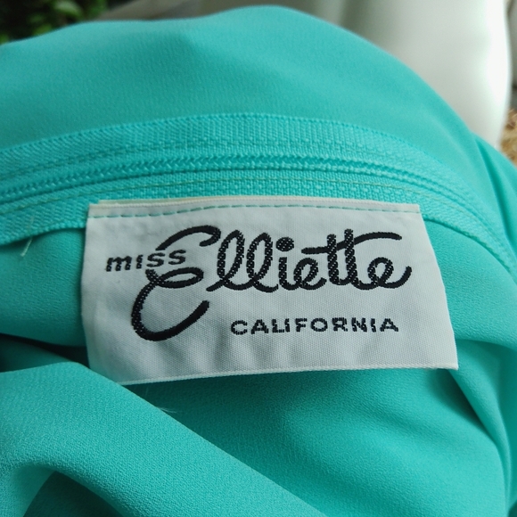 Vintage 60s 1970s Cottage Retro Glam Puff Sleeve Maxi Dress - Picture 14 of 14